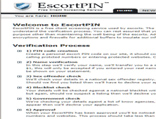 Tablet Screenshot of escortpin.com